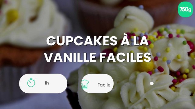 Cupcakes à la vanille faciles