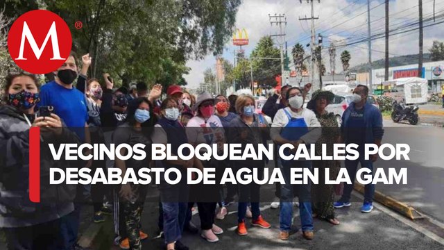 Vecinos protestan por falta de agua en San Juan de Aragón
