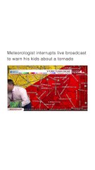 Un météorologue en direct à la TV appelle ses enfants car une tornade arrive sur sa maison