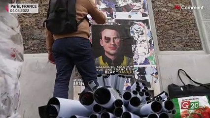 French street artist Jaëraymie  remixes presidential campaign posters