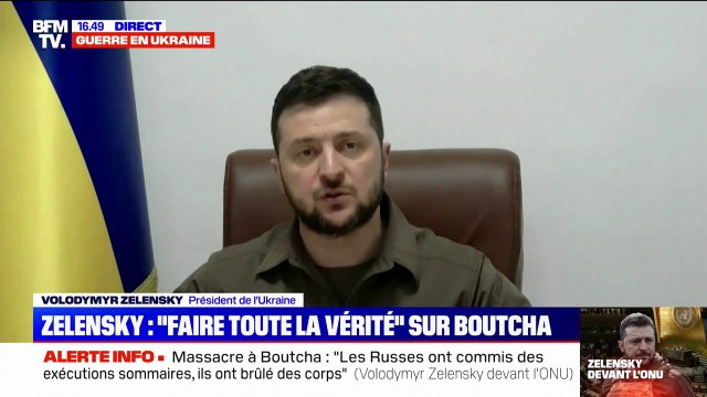 Volodymyr Zelensky dénonce l'inaction de l'ONU: Il faut empêcher que le droit de véto devienne un droit de tuer