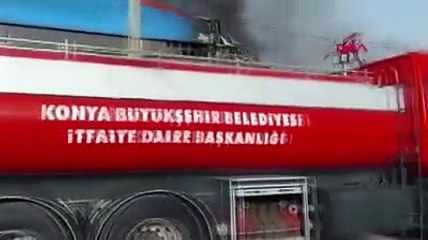 Mobilya fabrikasında büyük yangın