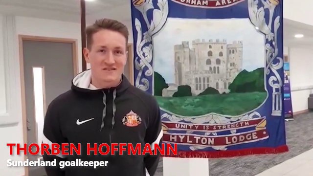 Sunderland goalkeeper Thorben Hoffmann talks about the Foundation of Light's Coals to Goals initiative