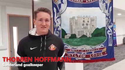 Sunderland goalkeeper Thorben Hoffmann talks about the Foundation of Light's Coals to Goals initiative