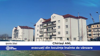 Știrile zilei la Sibiu - Chiriași ANL, evacuați din locuințe înainte de vânzare, Ucraineancă stabilită de 10 ani în Sibiu - Își îndeamnă semenii să rămână aici şi Au început lucrările la fosta tribună oficială a stadionului