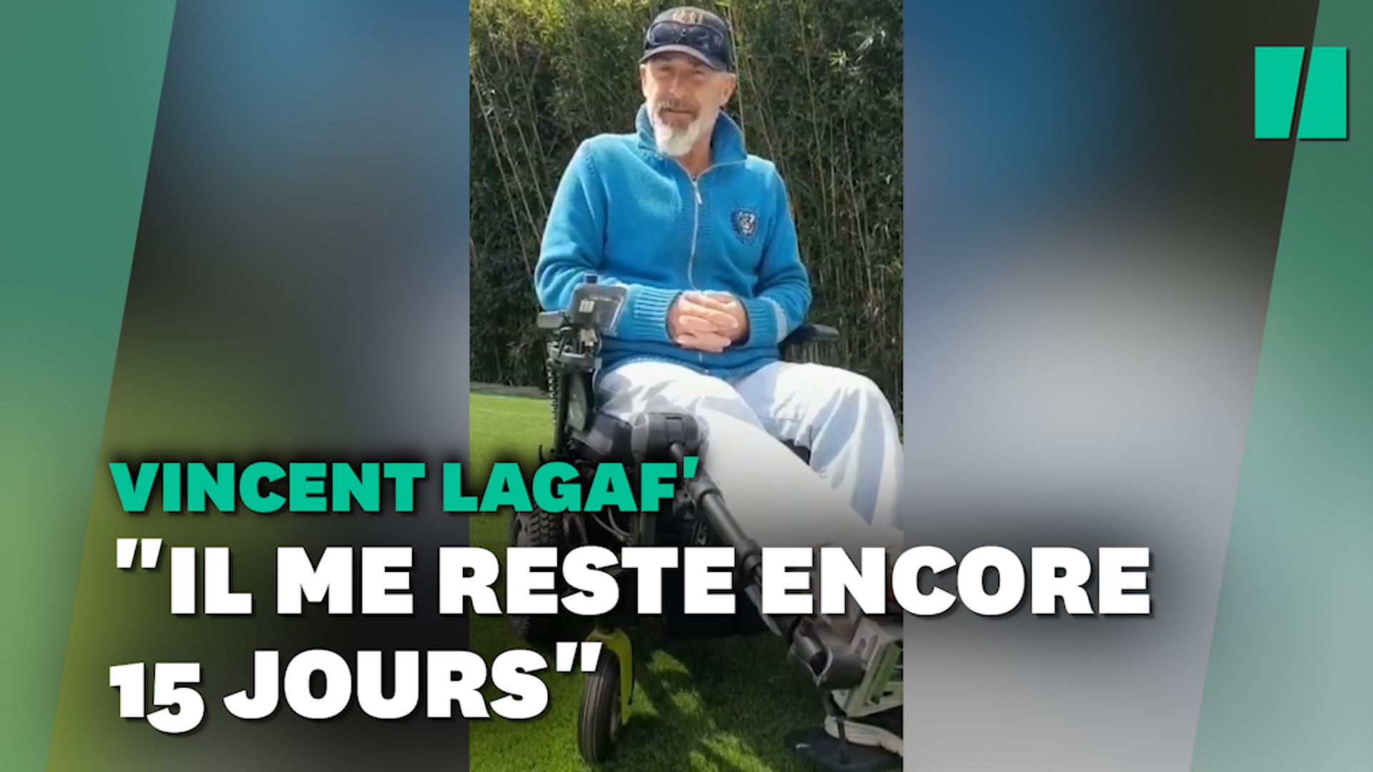 Vincent Lagaf' en fauteuil roulant pour encore 15 jours après un accident  de moto - Vidéo Dailymotion