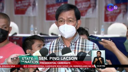 Lacson, tutol na suspendihin ang pamimigay ng fuel subsidy dahil lang sa election ban | SONA