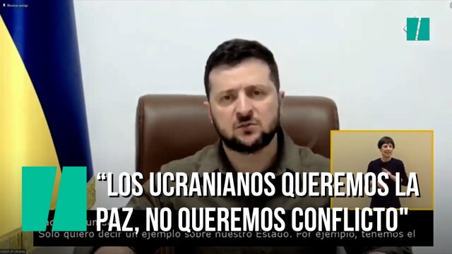 Zelenski, en el Congreso: Los ucranianos queremos la paz, no queremos conflicto