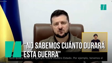 Zelenski: "Rusia no busca paz. No sabemos cuánto durará esta guerra"