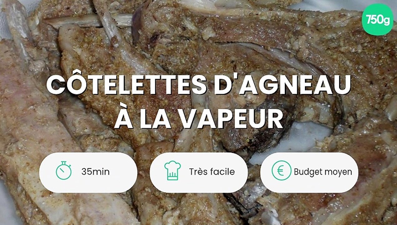 Côtelettes d'agneau à la vapeur
