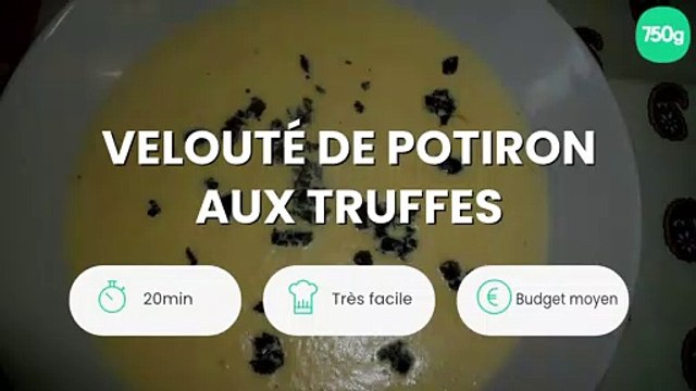 Velouté de potiron aux truffes