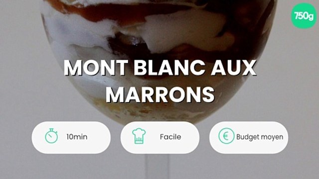 Mont blanc aux marrons