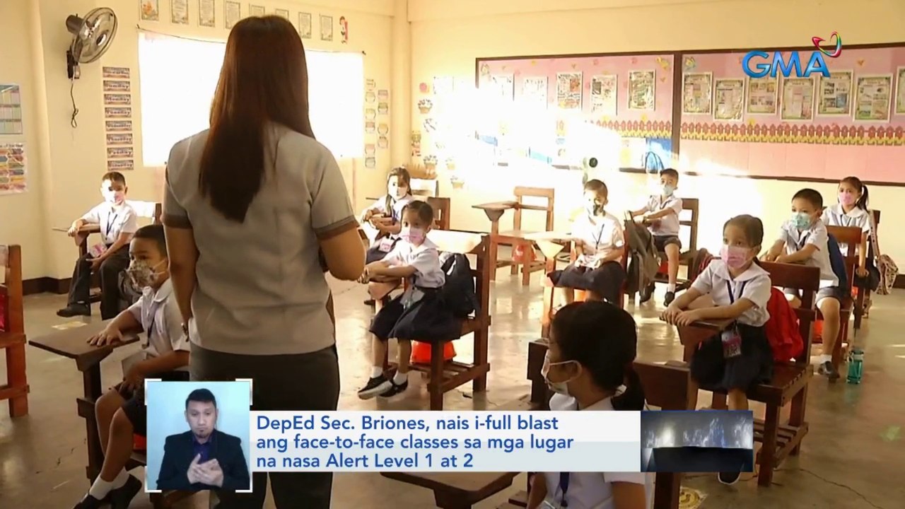 DepEd Sec. Briones, nais i-full blast ang face-to-face classes sa mga lugar na nasa Alert Level 1 at 2 | Saksi