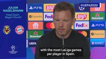 Nagelsmann wary of 'experienced' Villarreal