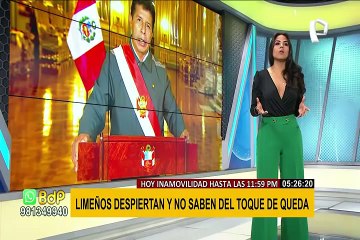 Toque de queda: se registra poca afluencia de personas en las calles y en centros de abastos