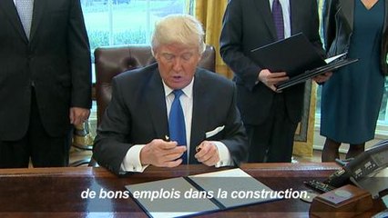 Trump relance les projets d'oléoducs Keystone XL et Dakota
