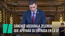 Sánchez afirma ante Zelenski que apoyará el camino de Ucrania hacia la UE