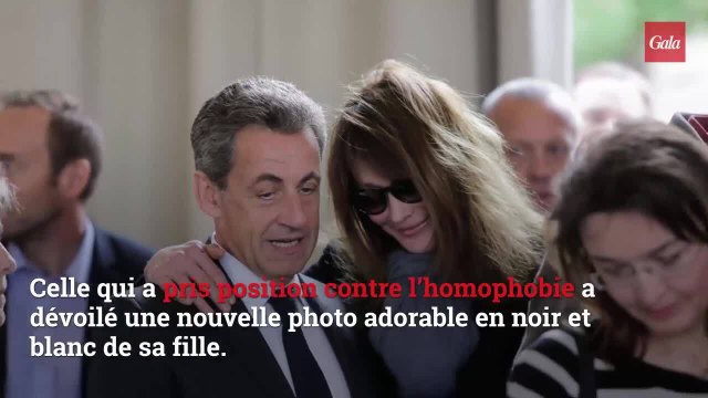 GALA VIDEO – Carla Bruni-Sarkozy dévoile un tendre cliché de sa fille Giulia en pleine séance de câlins