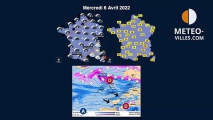 prévisions météo du mardi 5 avril 2022