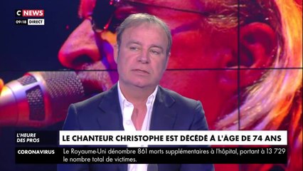 Christophe avait une “santé fragile” : il avait dû arrêter de fumer