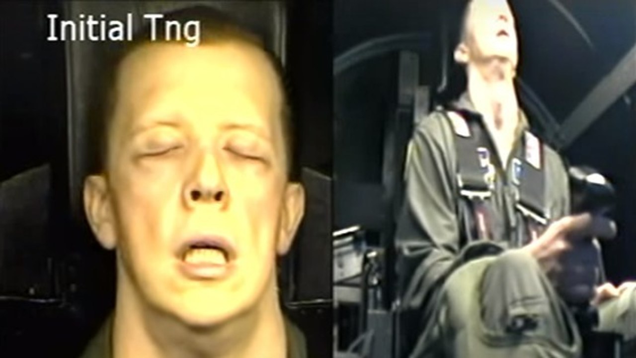 Voilà ce qui arrive à un pilote qui ne supporte pas le test de la centrifugeuse