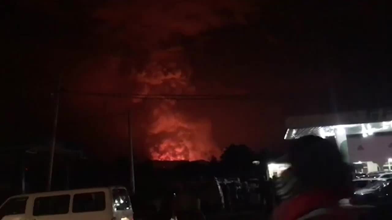Est de la RDC: la lave du Nyiragongo s'immobilise aux portes de Goma