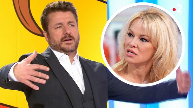 VOICI Les Z'amours : Pamela Anderson tâclée par Bruno Guillon sur le plateau de l'émission