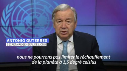 Le monde sur un chemin "catastrophique" vers un réchauffement de +2,7°C