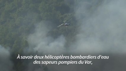 Incendie sur la Côte d'Azur: les pompiers "prudents" face à une météo changeante
