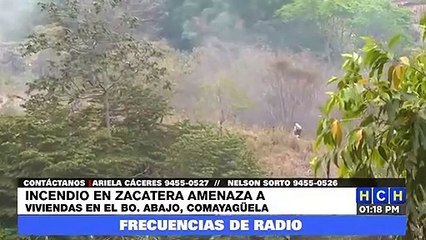 ¡Se incendia en zacatera a orilla del río Choluteca a la altura de col. El Porvenir!