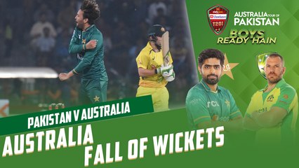 Australia Fall Of Wickets | Pakistan vs Australia | T20I 2022 | PCB | MM2T
