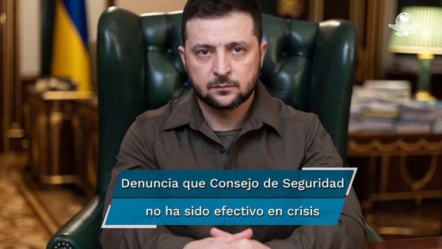 Volodimir Zelensky pide reformar al Consejo de Seguridad de la ONU ante inacción por ataques rusos