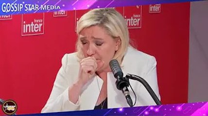 Marine Le Pen manque de s'étouffer en plein direct, ces étranges quintes de toux qui coupent court à