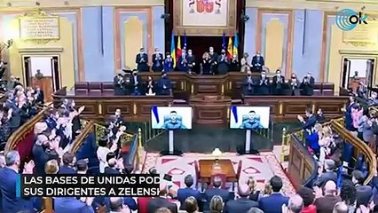 Las bases de Unidas Podemos enfurecen por el aplauso de sus dirigentes a Zelenski: "Todo por la silla"