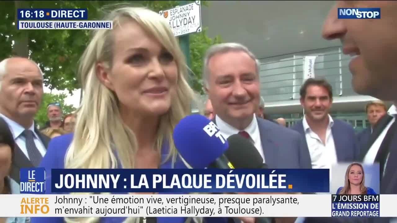 VIDEO  Je n'en étais pas capable , Laeticia Hallyday, très émue, s'exprime sur le premier hommage à Johnny