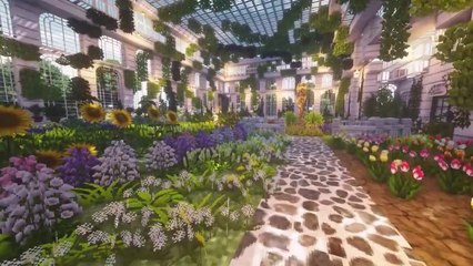 Planting a Springtime Greenhouse  _ Aesthetic Modded Minecraft with Cocricot & Minia Turia