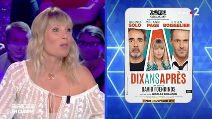 VOICI Nagui ironise sur la pièce de théâtre jouée par sa femme, Mélanie Page