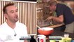 VOICI- VIDEO Tous en cuisine : Jérôme Anthony dans tous ses états après avoir ingéré du piment