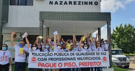 Professores de Nazarezinho denunciam desconto no salário após protesto: “Estamos pedindo socorro”