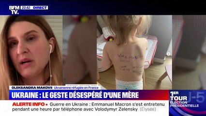 Cette maman a écrit son numéro de téléphone dans le dos de sa fille au cas où la guerre les séparerait