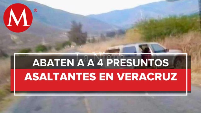 Autoridades abaten a cuatro presuntos delincuentes en Veracruz