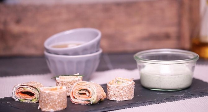 Makis crêpe aux légumes