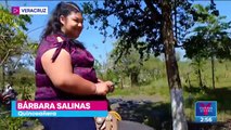 Ella es Bárbara, la joven que llegó a sus XV años en un búfalo