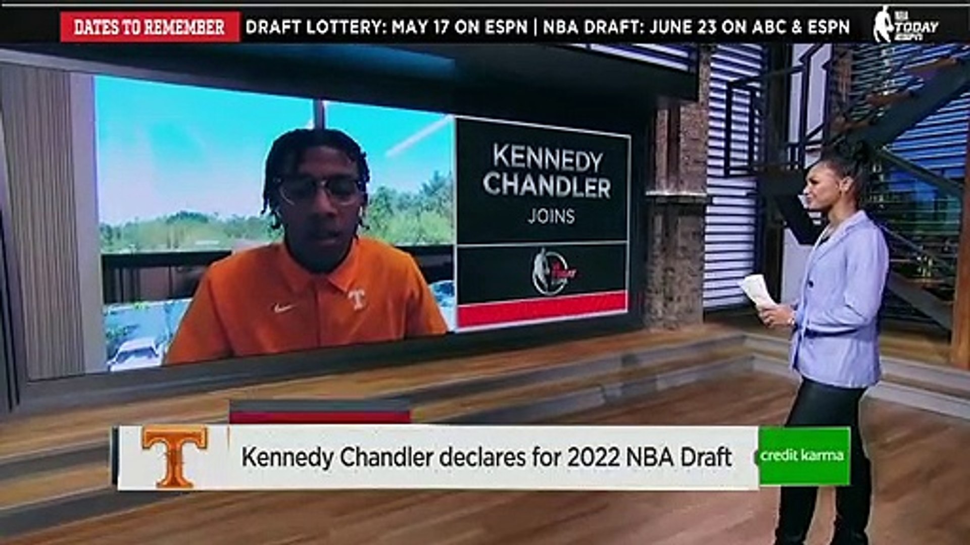 Tennessee’s Kennedy Chandler declares for 2022 NBA Draft! _ NBA Today