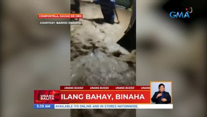 Ilang bahay sa Compostela, Davao de Oro, binaha | UB