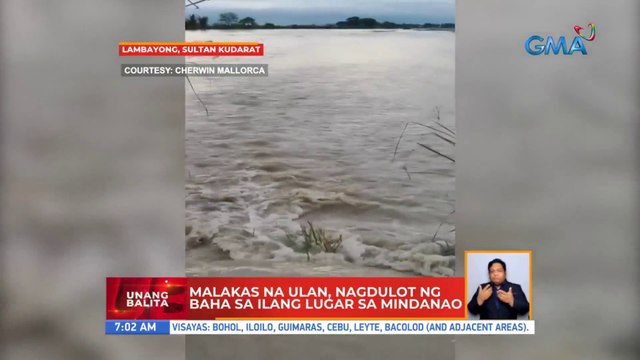 Malakas na ulan, nagdulot ng baha sa ilang lugar sa Mindanao | UB