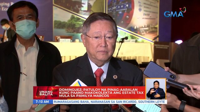 Dominguez: Patuloy na pinag-aaralan kung paano makokolekta ang estate tax mula sa Pamilya Marcos | UB