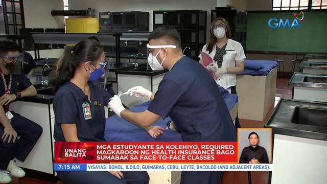 College students, required magkaroon ng health insurance bago sumabak sa in-person classes | UB
