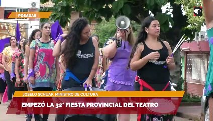 Empezó la 32° fiesta provincial del teatro