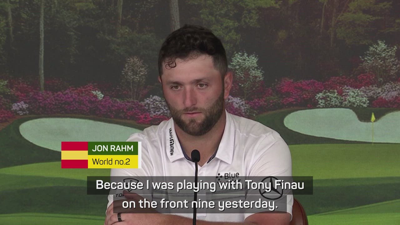 Rahm can feel the buzz of having Tiger Woods back at Augusta